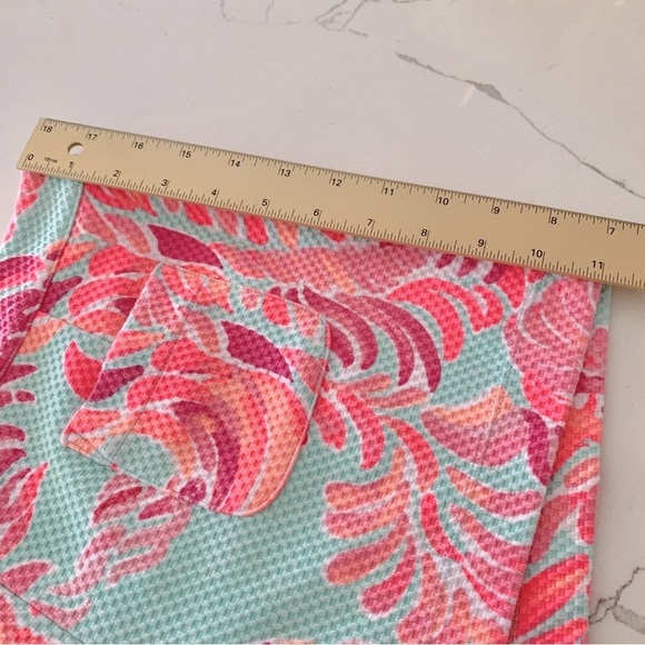 NWOT Lilly Pulitzer Poolside Blue Love Birds Knit Floral Print Alycia Shorts - Picture 7 of 12